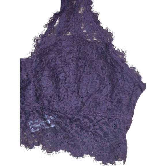 Aerie Eyelash Lace Plunge Bralette - Picture 6 of 9